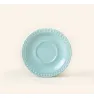 PLATO PARA TAZA EMBOSS MAUVE BABY TURQUOISE