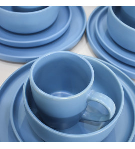 VAJILLA 16PZ COLORES LINEA MATTE