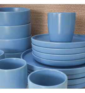 VAJILLA 16PZ COLORES LINEA MATTE