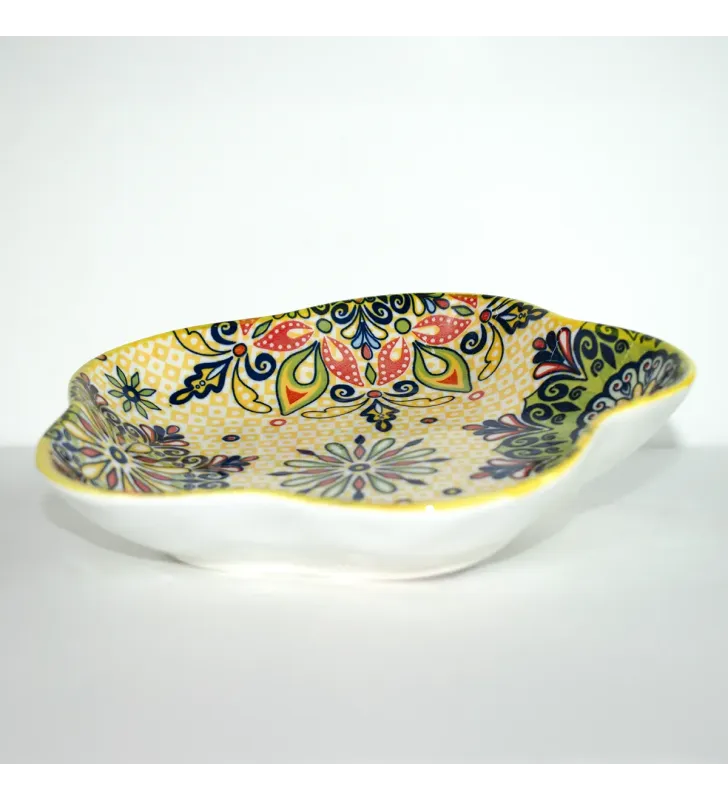 CUR-096 PLATO DE FLOR DE CIRUELO DE 8 PULGADAS