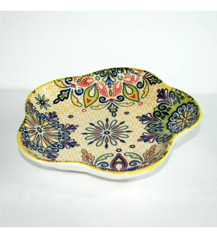 CUR-096 PLATO DE FLOR DE CIRUELO DE 8 PULGADAS