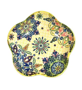 CUR-096 PLATO DE FLOR DE CIRUELO DE 8 PULGADAS