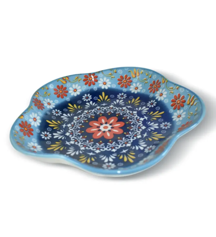CUR-045 PLATO DE FLOR DE CIRUELO DE 8 PULGADAS