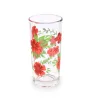 9660 VASO DECORADO FLORES ROJA CZI