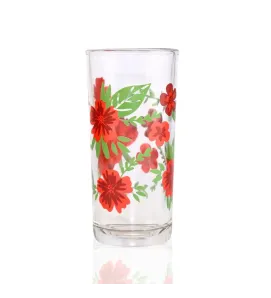 9660 VASO DECORADO FLORES ROJA CZI