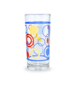 9660 VASO CIRCULOS AZUL Y ROJO (AZL)