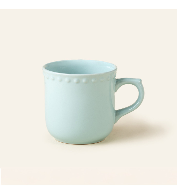 TAZA EMBOSS MAUVE BABY TURQUOISE