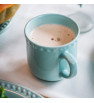 TAZA EMBOSS MAUVE BABY TURQUOISE