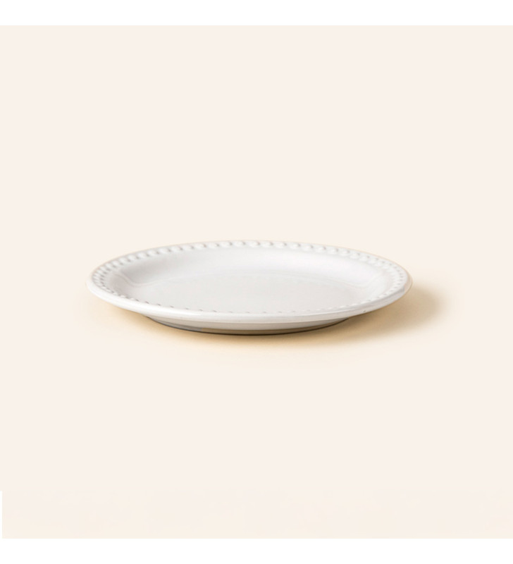 PLATO PASTEL EMBOSS MAUVE REDONDO OPACO