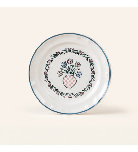 PLATO PASTEL Y-89 TULIPANES ROSA