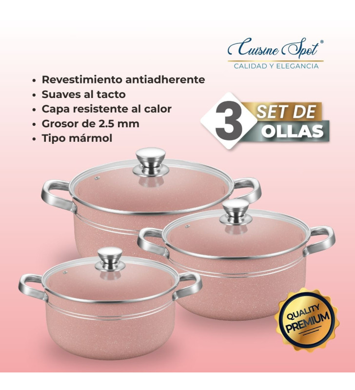 AHU-CY2441 JGO 3 OLLAS ALTA ROSA