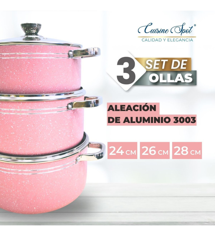 AHU-CY2441 JGO 3 OLLAS ALTA ROSA