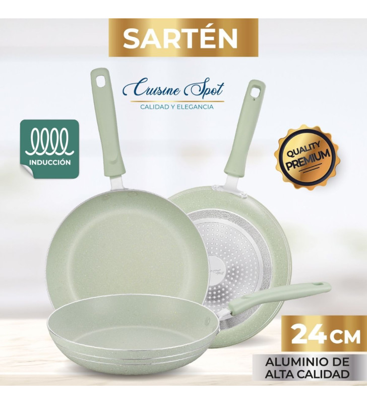 AHU-CY2437 SARTEN VERDE 24CM