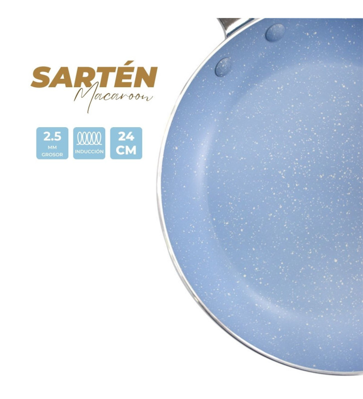 AHU-CY2436 SARTEN AZUL 24CM