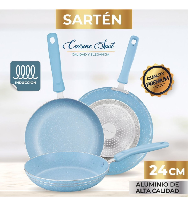 AHU-CY2436 SARTEN AZUL 24CM
