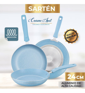 AHU-CY2436 SARTEN AZUL 24CM