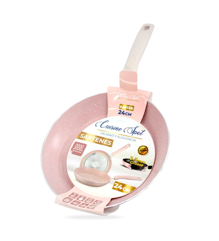 AHU-CY2438 SARTEN ROSA 24CM