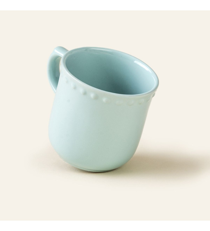 TAZA EMBOSS MAUVE BABY TURQUOISE