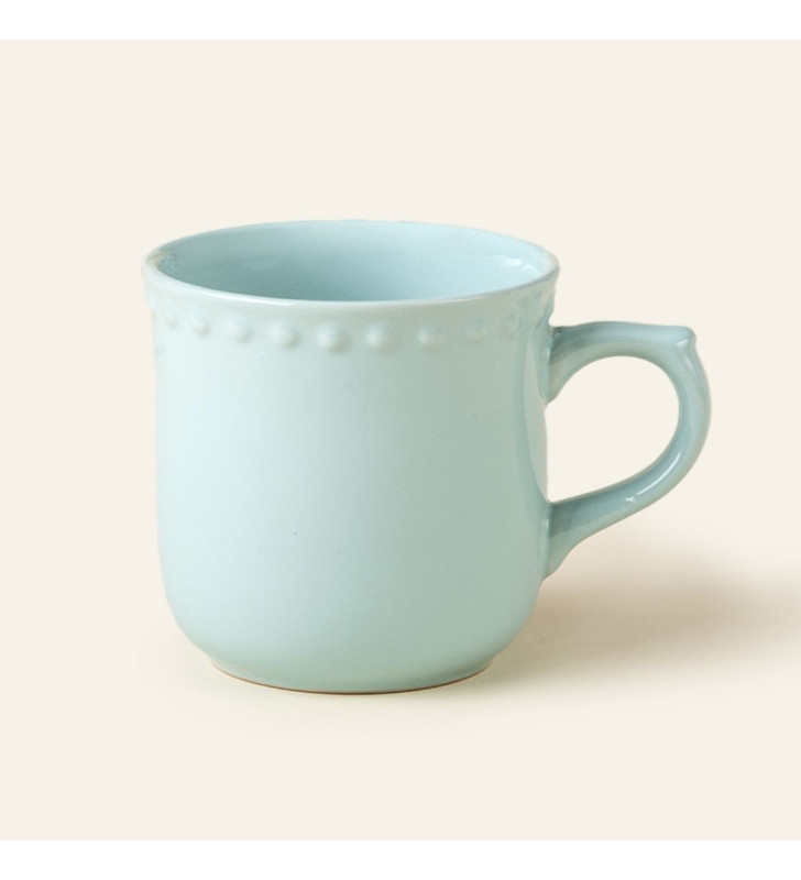 TAZA EMBOSS MAUVE BABY TURQUOISE