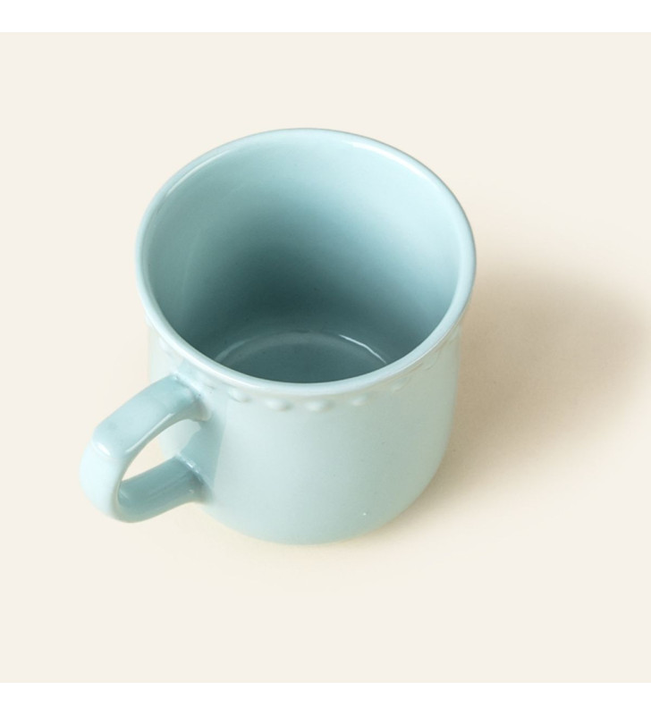 TAZA EMBOSS MAUVE BABY TURQUOISE