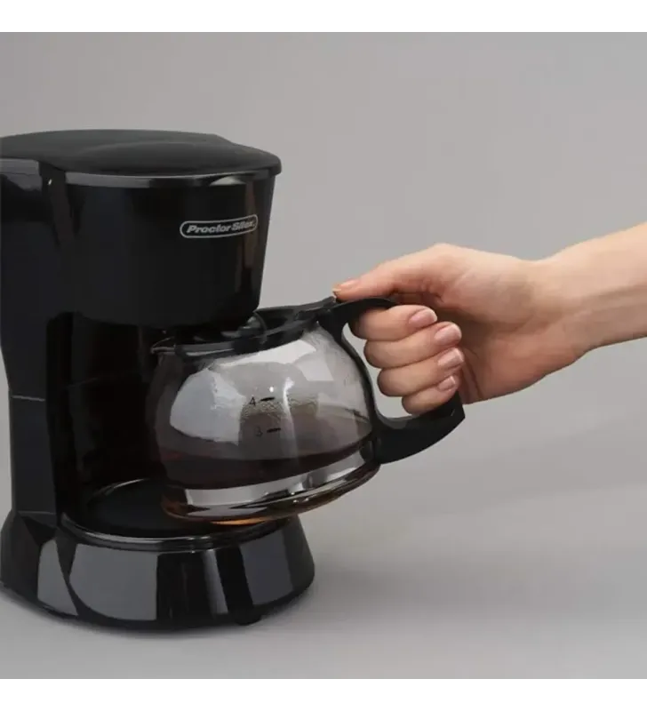 48138 CAFETERA NEGRA 4 TAZAS PS