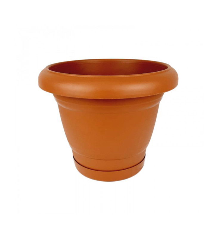 MACETA FLORENCIA 11 PULG CON BASE TERRACOTA