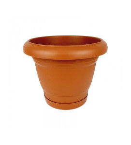 MACETA FLORENCIA 11 PULG CON BASE TERRACOTA
