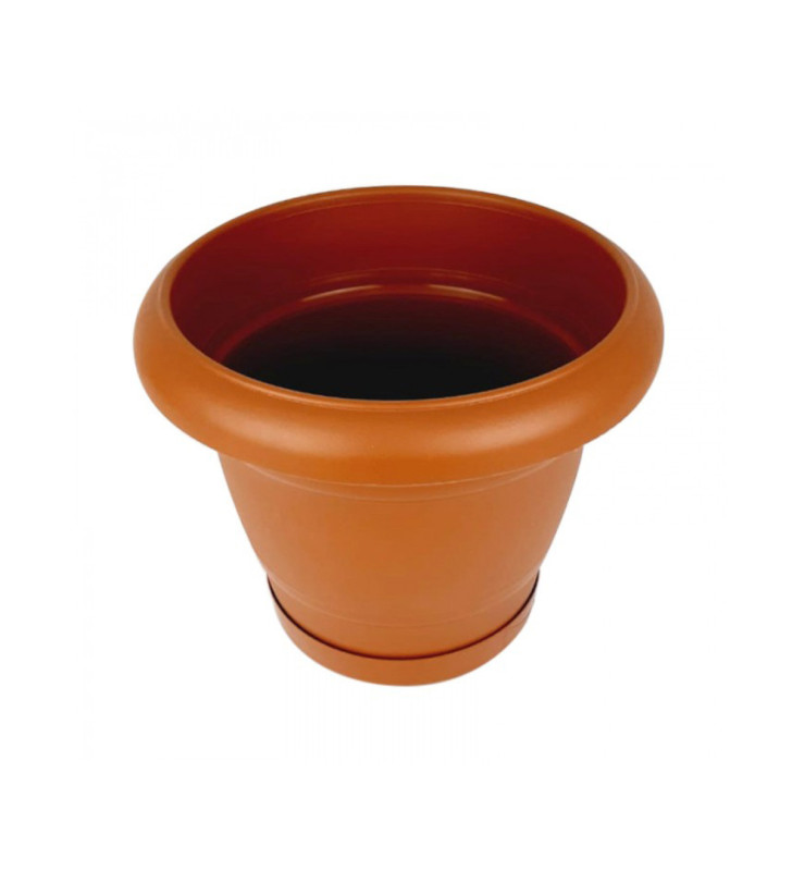 MACETA FLORENCIA 11 PULG CON BASE TERRACOTA