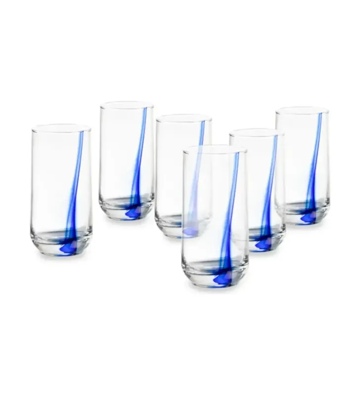 6098 JGO DE VASOS COOLER LISTON AZUL
